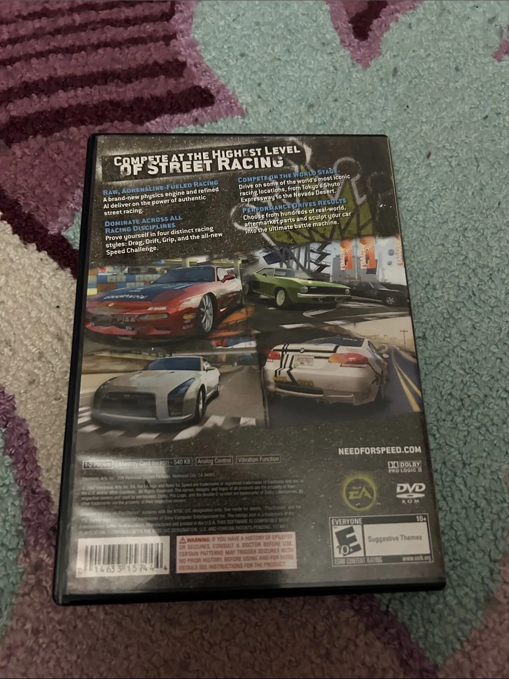 Sony green prostreet fits